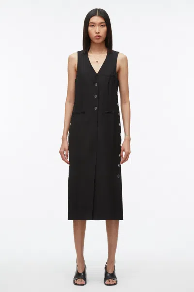 3.1 Phillip Lim Vest Dress With Set In Bra In Black