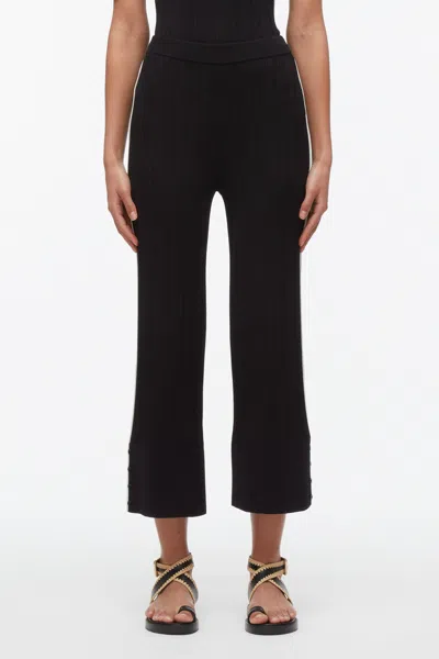 3.1 Phillip Lim Wide Leg Pajama With Piping In Black