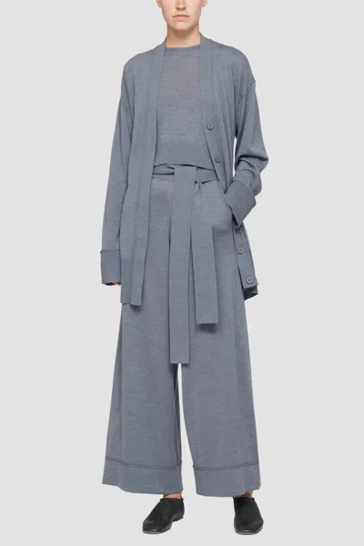 3.1 Phillip Lim Wide-leg Knit Waist-tie Pull-on Pants In Green