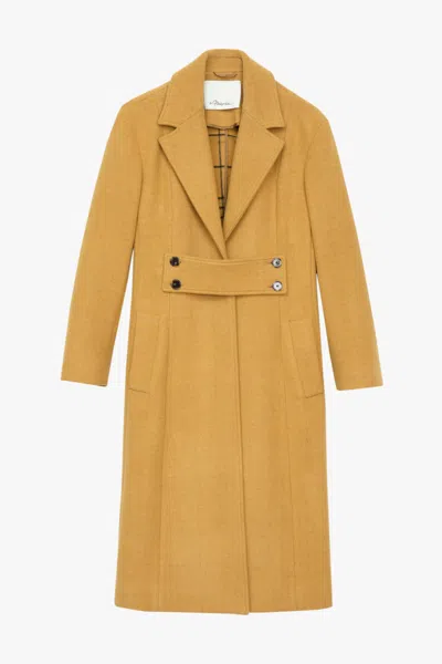 3.1 Phillip Lim Wool Felt A-line Carriage Coat In Gold