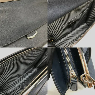Pre-owned Fendi Navy Leather Handbag Shoulder Bag ()