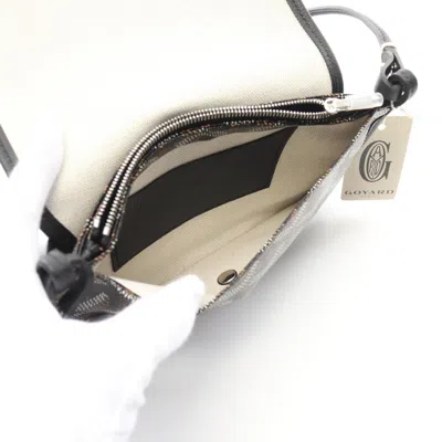 Pre-owned Goyard Black Multi-color Coated Canvas Leather Shoulder Bag ()