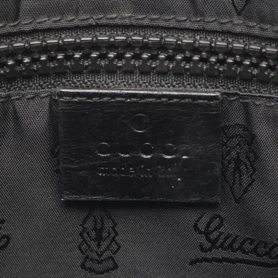 Pre-owned Gucci Black Coated Canvas Shoulder Bag ()
