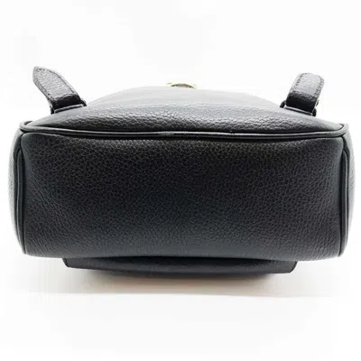 Pre-owned Gucci Black Leather Backpack ()