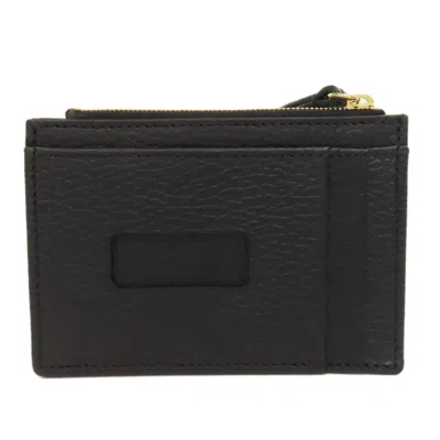 Pre-owned Gucci Black Leather Coin Purse/coin Case ()