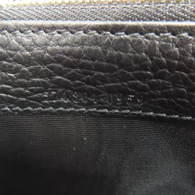Pre-owned Gucci Black Leather Coin Purse/coin Case ()