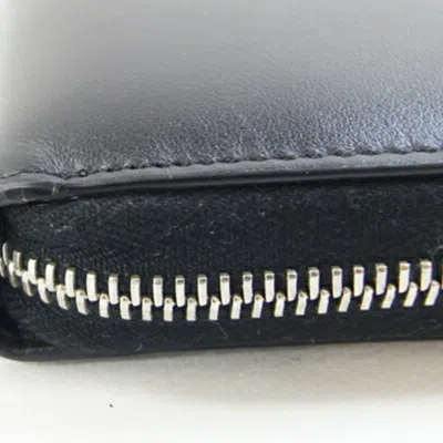 Pre-owned Gucci Black Leather Long Wallet (bi-fold) ()