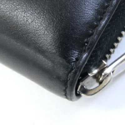 Pre-owned Gucci Black Leather Long Wallet (bi-fold) ()