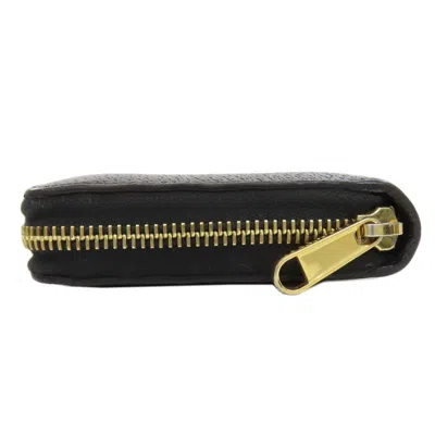 Pre-owned Gucci Black Leather Long Wallet (bi-fold) ()