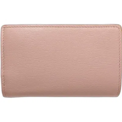 Pre-owned Gucci Pink Leather Wallet (bi-fold) ()