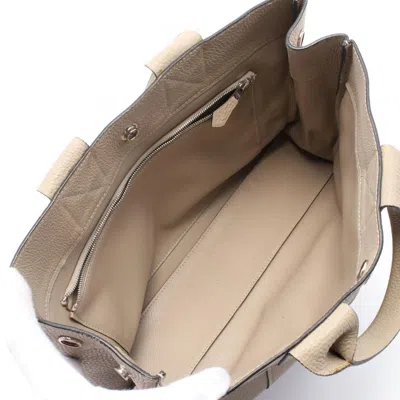 Pre-owned Hermes Beige Gris Tourterelle Togo Leather Tote Bag ()