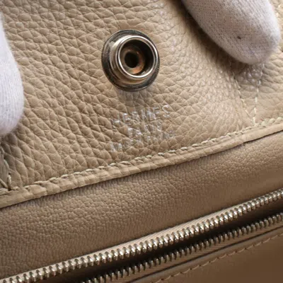 Pre-owned Hermes Beige Gris Tourterelle Togo Leather Tote Bag ()