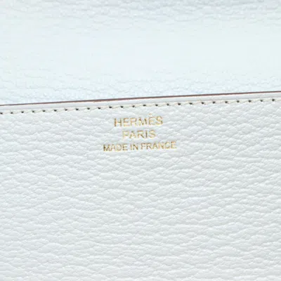 Pre-owned Hermes Blue Chevre Leather Wallet (bi-fold) ()