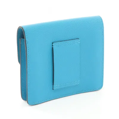 Pre-owned Hermes Blue Wallet (bi-fold) ()