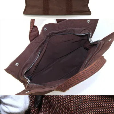 Pre-owned Hermes Brown Canvas Handbag Tote Bag ()