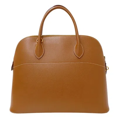 Pre-owned Hermes Brown Courchevel Leather Handbag Shoulder Bag ()