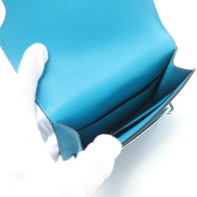 Pre-owned Hermes Blue Wallet (bi-fold) ()