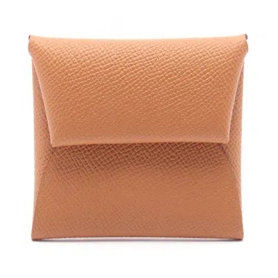 Pre-owned Hermes Brown Epsom Leather Coin Purse/coin Case ()