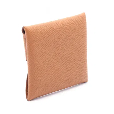 Pre-owned Hermes Brown Epsom Leather Coin Purse/coin Case ()