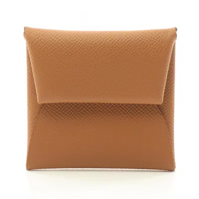 Pre-owned Hermes Brown Epsom Leather Coin Purse/coin Case ()