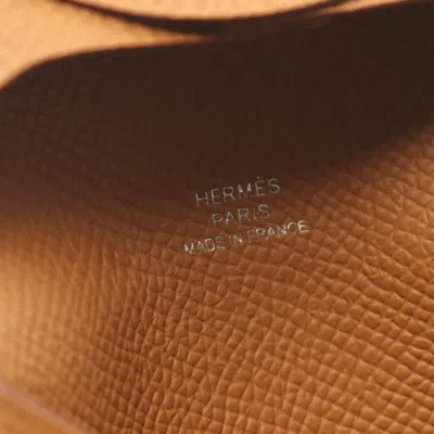 Pre-owned Hermes Brown Epsom Leather Coin Purse/coin Case ()