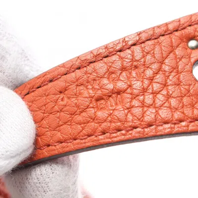 Pre-owned Hermes Brown Taurillon Clemence Leather Shoulder Bag ()