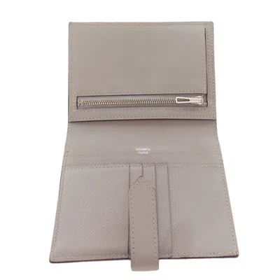Pre-owned Hermes Gray Epsom Leather Wallet (bi-fold) ()