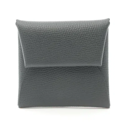 Pre-owned Hermes Green Epsom Leather Coin Purse/coin Case ()
