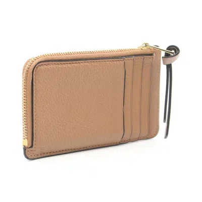 Pre-owned Loewe Brown Leather Coin Purse/coin Case ()