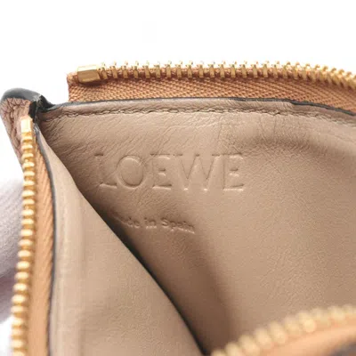 Pre-owned Loewe Brown Leather Coin Purse/coin Case ()