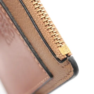 Pre-owned Loewe Brown Leather Coin Purse/coin Case ()