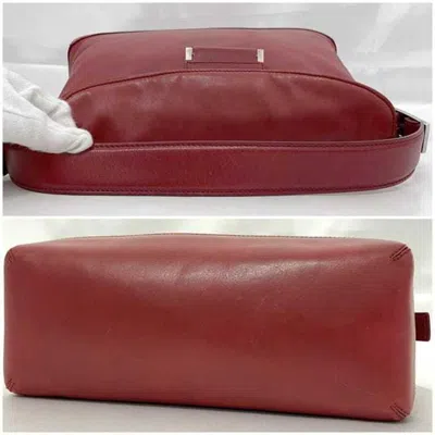 Pre-owned Loewe Red Color Leather Handbag Shoulder Bag ()