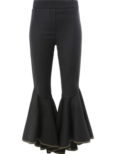 Ellery Cropped Ruffled Trousers | ModeSens