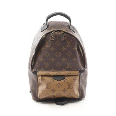 Pre-owned Louis Vuitton Beige Brown Monogram Reverse Coated Canvas Backpack ()