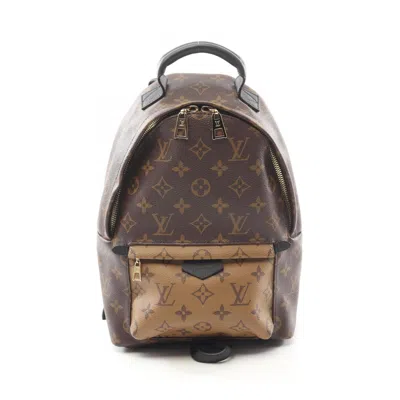 Pre-owned Louis Vuitton Beige Brown Monogram Reverse Coated Canvas Backpack ()