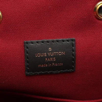 Pre-owned Louis Vuitton Black Brown Monogram Coated Canvas Backpack ()