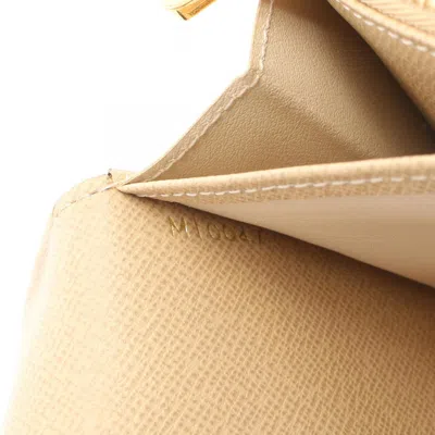 Pre-owned Louis Vuitton Brown Coated Canvas Long Wallet (bi-fold) ()