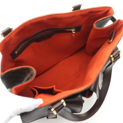 Pre-owned Louis Vuitton Brown Coated Canvas Pvc Leather Tote Bag ()