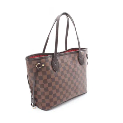 Pre-owned Louis Vuitton Brown Coated Canvas Pvc Leather Tote Bag ()
