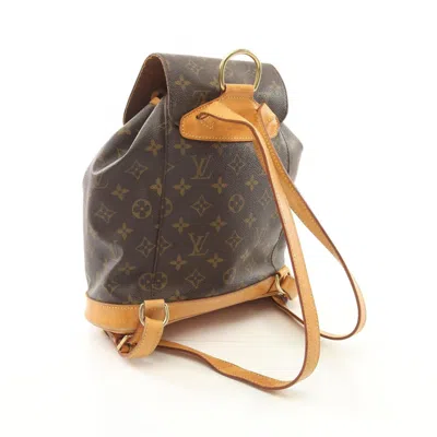 Pre-owned Louis Vuitton Brown Monogram Coated Canvas Backpack ()