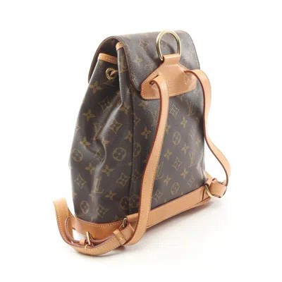 Pre-owned Louis Vuitton Brown Monogram Coated Canvas Backpack ()