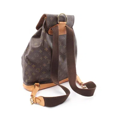 Pre-owned Louis Vuitton Brown Monogram Coated Canvas Backpack ()