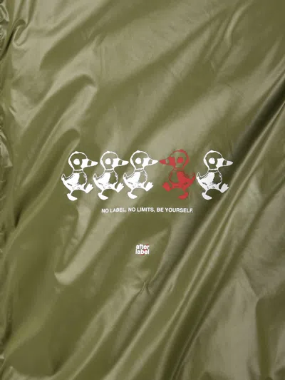 After Label Coats In Green