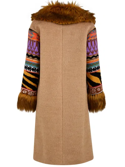 Akep Coats Camel In Gray