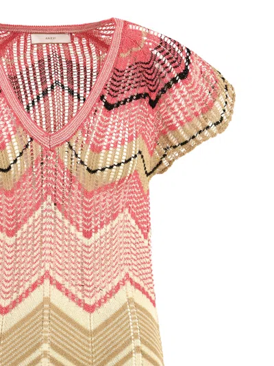 Akep Zigzag-jacquard Dress In Multi