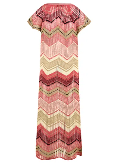 Akep Zigzag-jacquard Dress In Multi