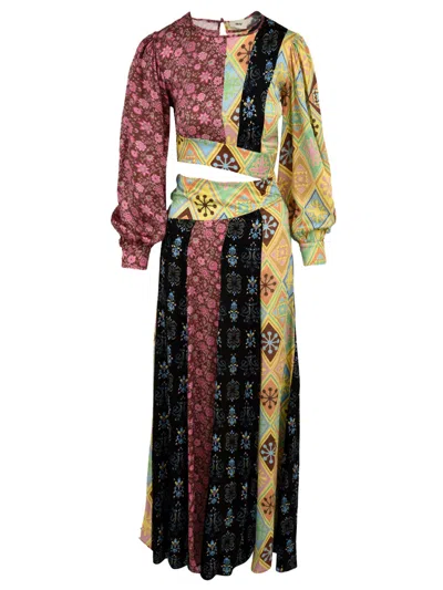 Akep Dresses Multi Colour In Brown