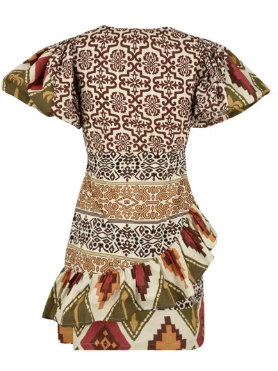 Akep Dresses Multi Colour In Brown