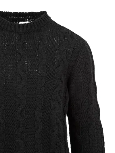 Akep Sweaters Black In Burgundy