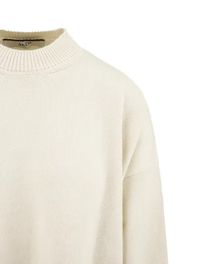 Akep Sweaters Cream In Gold